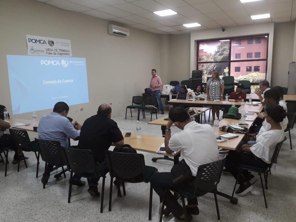 En la UPC sede Sabanas, en Valledupar, realizamos mesa de trabajo, fase diagnóstico, sobre el proceso de formulación del Plan de Manejo y Ordenación de Cuenca #POMCA del río Magiriaimo